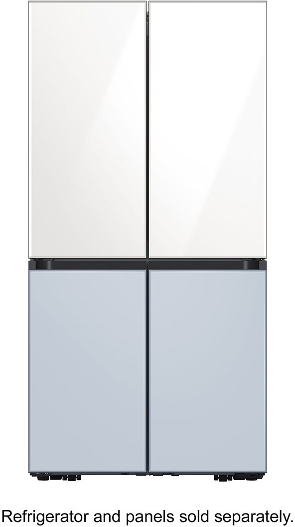 Samsung Bespoke 18" White Glass Refrigerator Top Panel-2