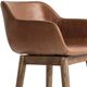 Four Hands Hannah Amber Ash/Sonoma Chestnut Swivel Counter Stool-4