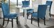 Elements International Bellini 5-Piece Navy/White Rectangular Dining Set-0