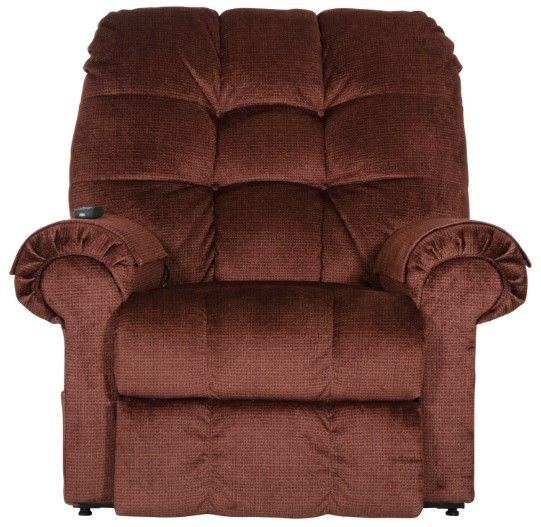 Catnapper® Omni Merlot Power Lift Full Lay Out Chaise Recliner-1