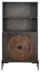 Crestview Collection Sienna Dark Brown Bookshelf-1