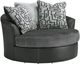 Benchcraft® Brixley Pier Graphite Swivel Accent Chair-0
