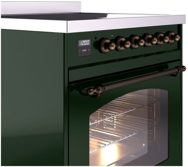 Ilve® Nostalgie II Series 30" Emerald Green Pro Style Induction Range-1