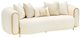 Michael Amini® Sassani Crepe/Gold Loveseat-0