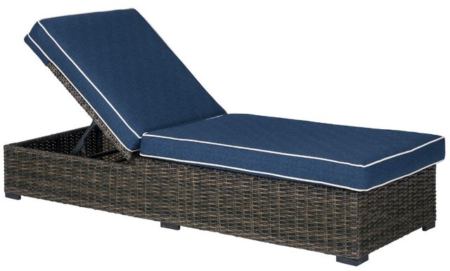Signature Design by Ashley® Grasson Lane 5-Piece Blue/Brown Outdoor Conversation Set-3