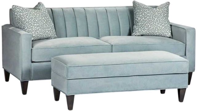 Marshfield Furniture Joni Blue Cocktail Ottoman-1