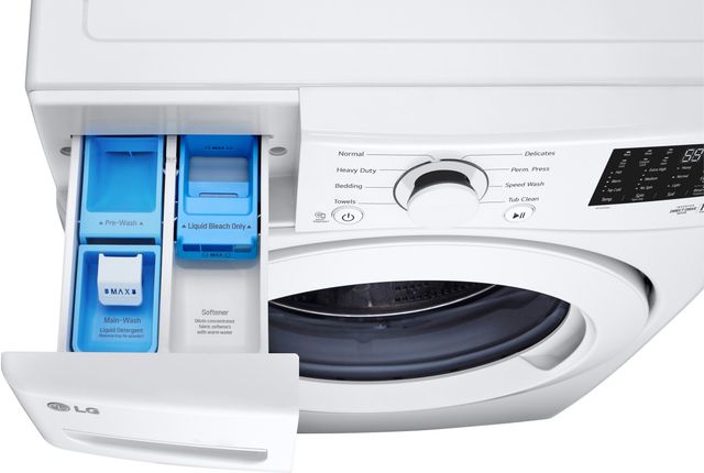 LG White Front Load Washer & Electric Dryer Laundry Pair-4