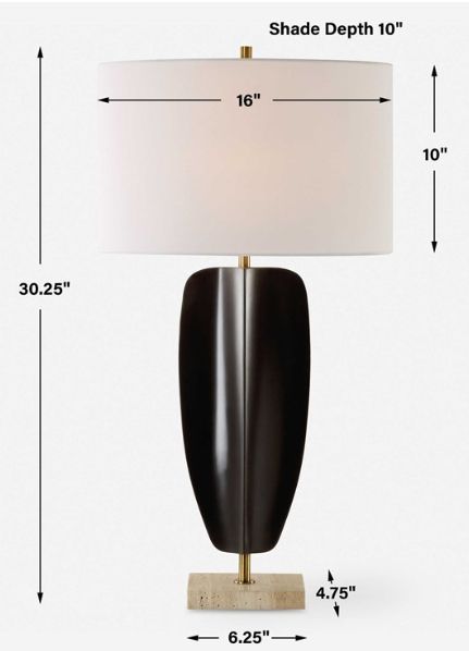 Uttermost® Kure Black Table Lamp-2