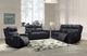 Mazin Furniture Chadwick Black Power Double Reclining Loveseat with Power Headrests-4
