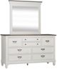 Liberty Furniture Allyson Park Charcoal/Wirebrushed White Dresser and Mirror-0