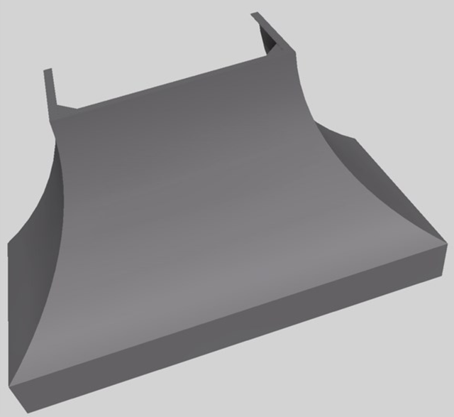 Vent-A-Hood® Designer Series 54" Gunsmoke Wall Mounted Range Hood-4