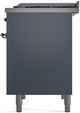 Ilve® Nostalgie II Series 40" Blue Grey Pro Style Dual Fuel Range-4