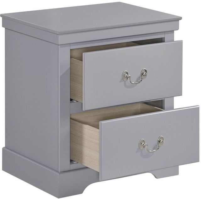 Homelegance® Seabright Gray Nightstand-3