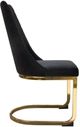 Diamond Sofa® Vogue 2-Piece Black/Polished Gold Dining Chair Set-3