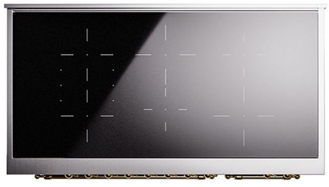 Ilve® Nostalgie II Series 48" Graphite Matte Pro Style Induction Range-2