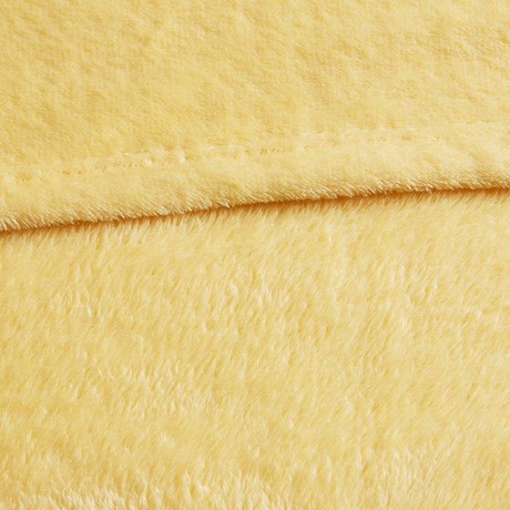 Olliix by Intelligent Design Microlight Plush Yellow Twin/Twin XL Oversized Blanket-1