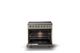 Viking® 5 Series 36" Nantucket Pro Style Induction Range with Polished Chrome Trim-1