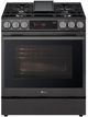 LG 30" Black Stainless Steel Smart Wi-Fi Enabled ProBake Convection® InstaView® Slide-In Gas Range-0