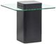 Magnussen Home® Donora Glass Top Square End Table with Obsidian Base-4