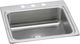 Elkay Lustertone® Classic Lustrous Satin 25" x 22" x 8-1/8" 3-Hole Single Bowl Drop-In Sink with Perfect Drain®-0