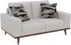 Emerald Home Heath White Loveseat-0