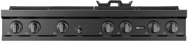 Dacor® 48" Graphite Stainless Natural Gas Rangetop with Built-In Griddle-3