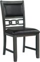Elements International Amherst Dark Gray Dining Side Chairs-0