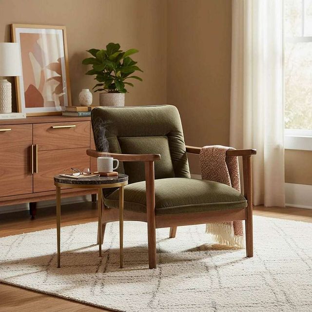 LH Home Scale Highland Brown/Pine Club Chair-1