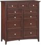 Whittier Wood® Furniture McKenzie Caffe 11-Drawer Chest-0