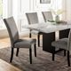 Furniture of America® Kian 7-Piece White Dining Table Set with Black Base-4