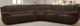 American Wholesale Furniture Mondo 3-Piece Chocolate Power Reclining Curved Sectional Sofa -0