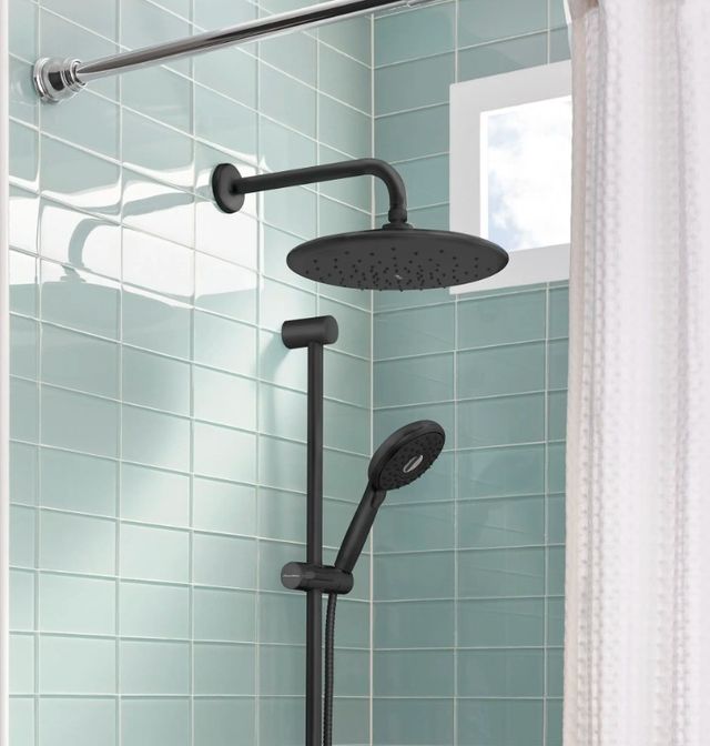 American Standard Spectra® Matte Black Water-Saving Rain Showerhead-2