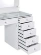 Coaster® Percy White High Gloss Vanity Desk-2