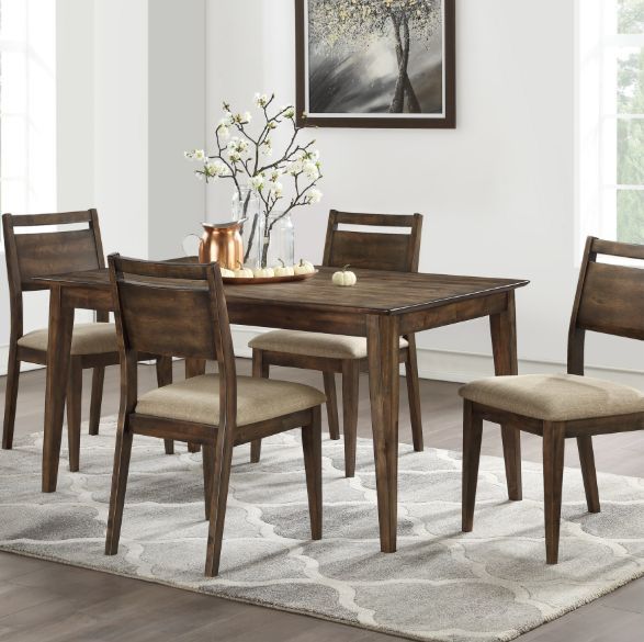 Winners Only® Zoey Beige/Brown Dining Side Chair-1