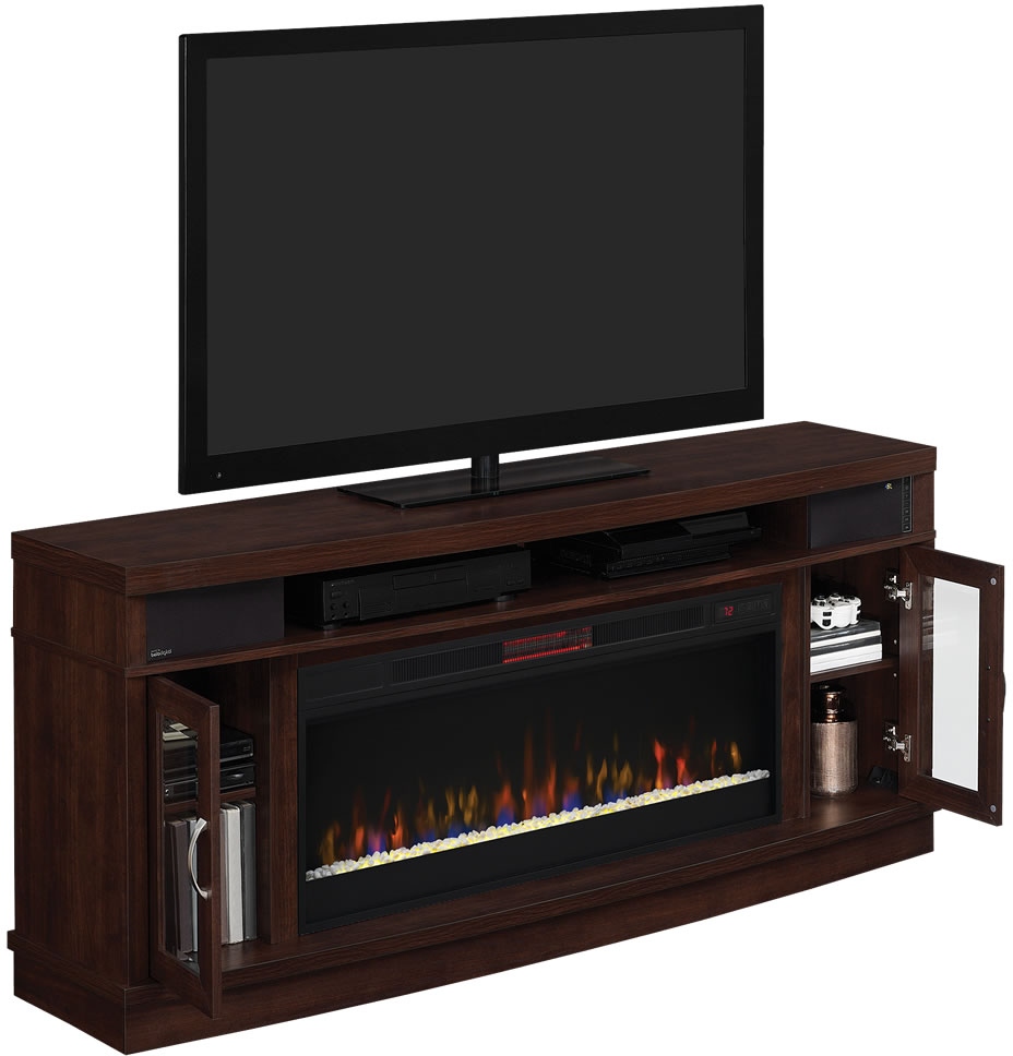 ClassicFlame® Hutchinson Oak Espresso TV Stand | Fischer Furniture