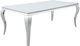 Coaster® Carone White Glass Top 81" Dining Table with Chrome Legs-0