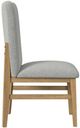 Elements International Portland Gray/Natural Side Chair-4