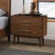 Furniture of America® Thusis 4-Piece Walnut/Beige Queen Bedroom Set-3