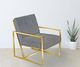 Kwality Imports Alina Gray Accent Chair-2