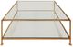 Ella Home Kayce Glass Top Coffee Table with Royal Gold Metal Base-2