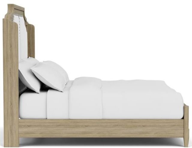 Riverside Furniture Amelia Nutmeg/White King Upholstered Bed-2