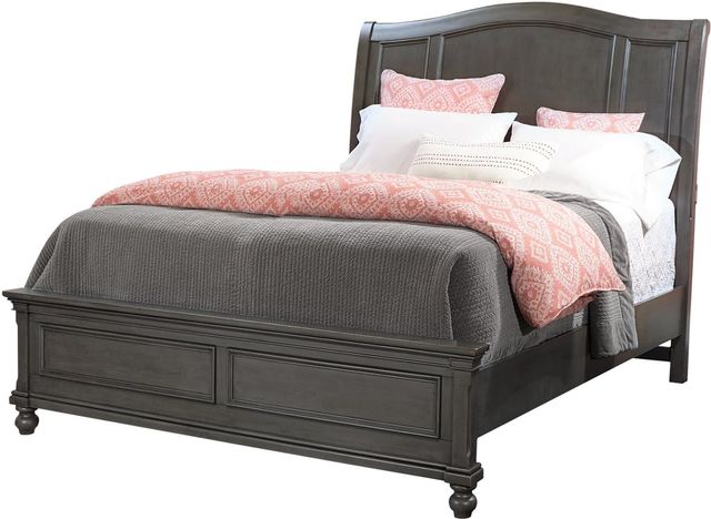 aspenhome® Oxford King/California King Peppercorn Low Profile Footboard-0