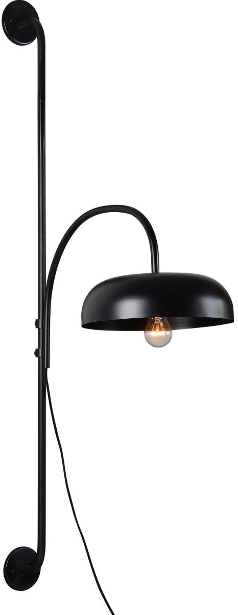 Renwil® Draco Black Powder Wall Sconce-1