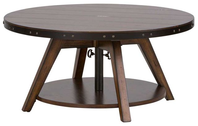 Liberty Furniture Aspen Skies Russet Brown Cocktail Table-2