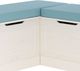 Linon Norah Seafoam/White Nook Bench with Cushion Set-2