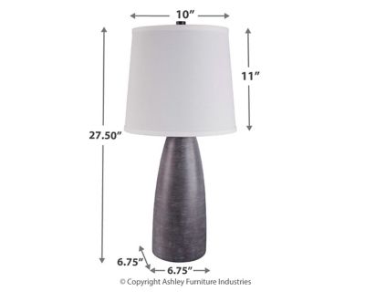 Signature Design by Ashley® Shavontae Gray Poly Table Lamp-3