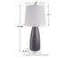 Signature Design by Ashley® Shavontae Gray Poly Table Lamp-3