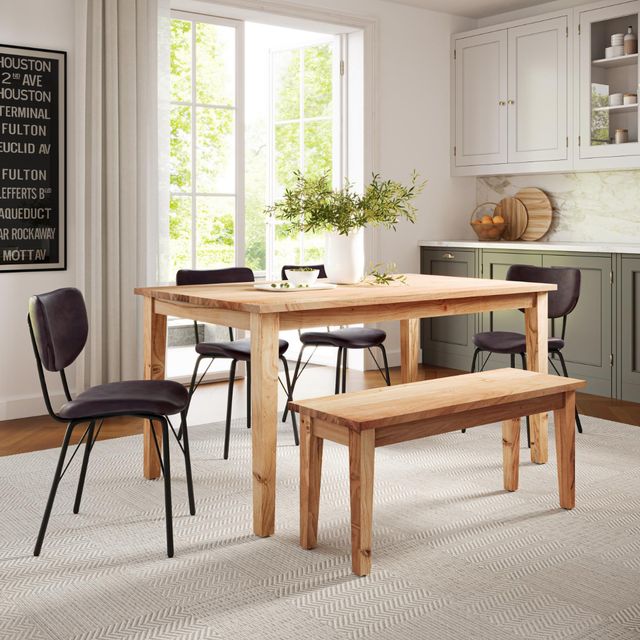 Jofran Inc. Colby 6-Piece Brown/Owen Dark Brown Dining Table Set-1