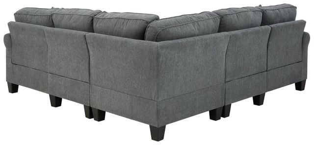 Signature Design by Ashley® Alessio 4-Piece Charcoal Sectional-1