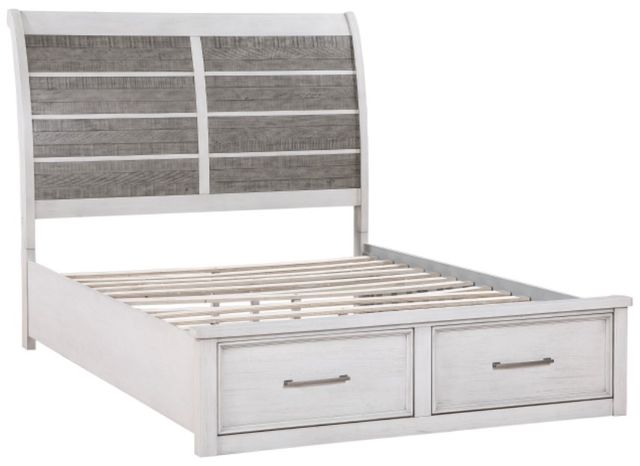 Homelegance® Ambrose Antique Gray/Antique White California King Storage Platform Bed-2
